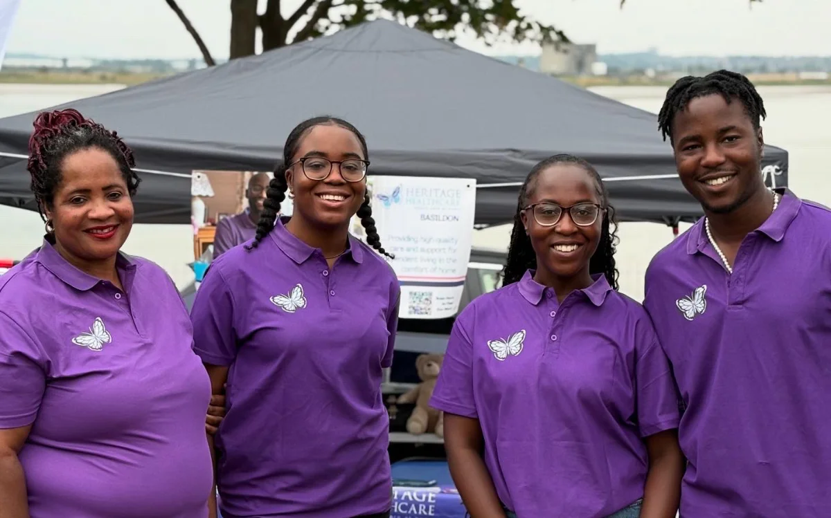 Care staff at event